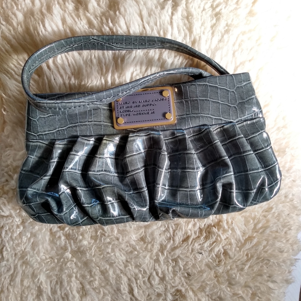 Marc by Marc Jacobs crocodile motif vinyl cluch